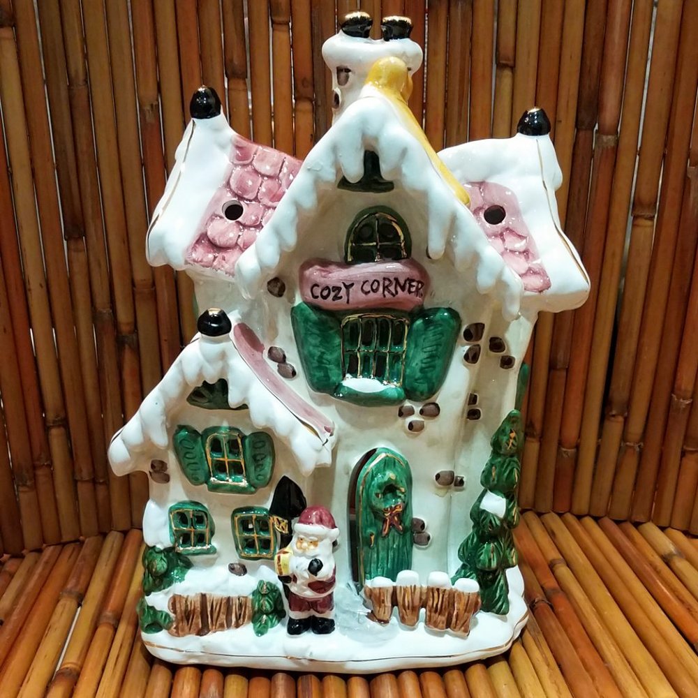 Santa's Cozy Corner Tealight Cottage - Picture 2 of 6
